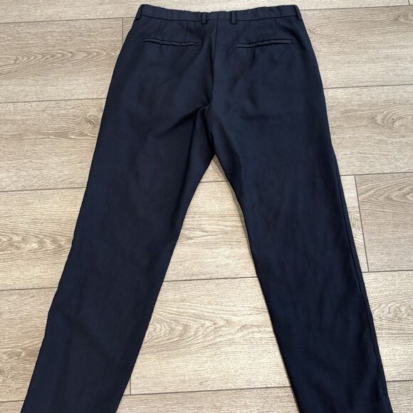 Hugo Boss Mens Wool Flat Front Dress Pants Blue Pattern 34x30 (Fits Like 32) - Picture 9 of 10